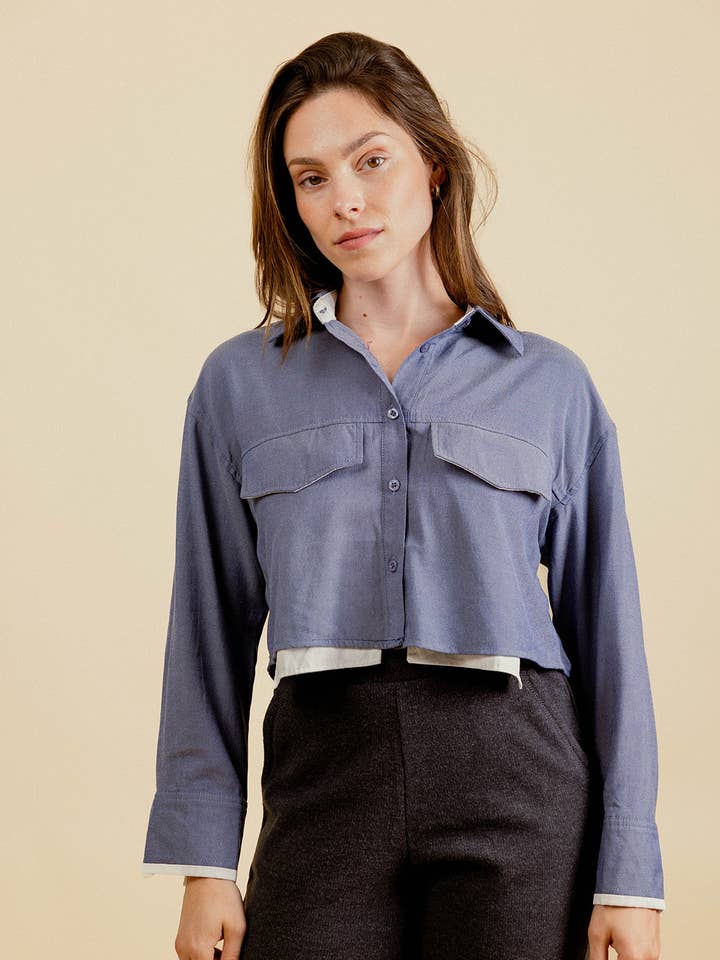 TEDDY Short double-layer shirt for wholesale by EMILIE K