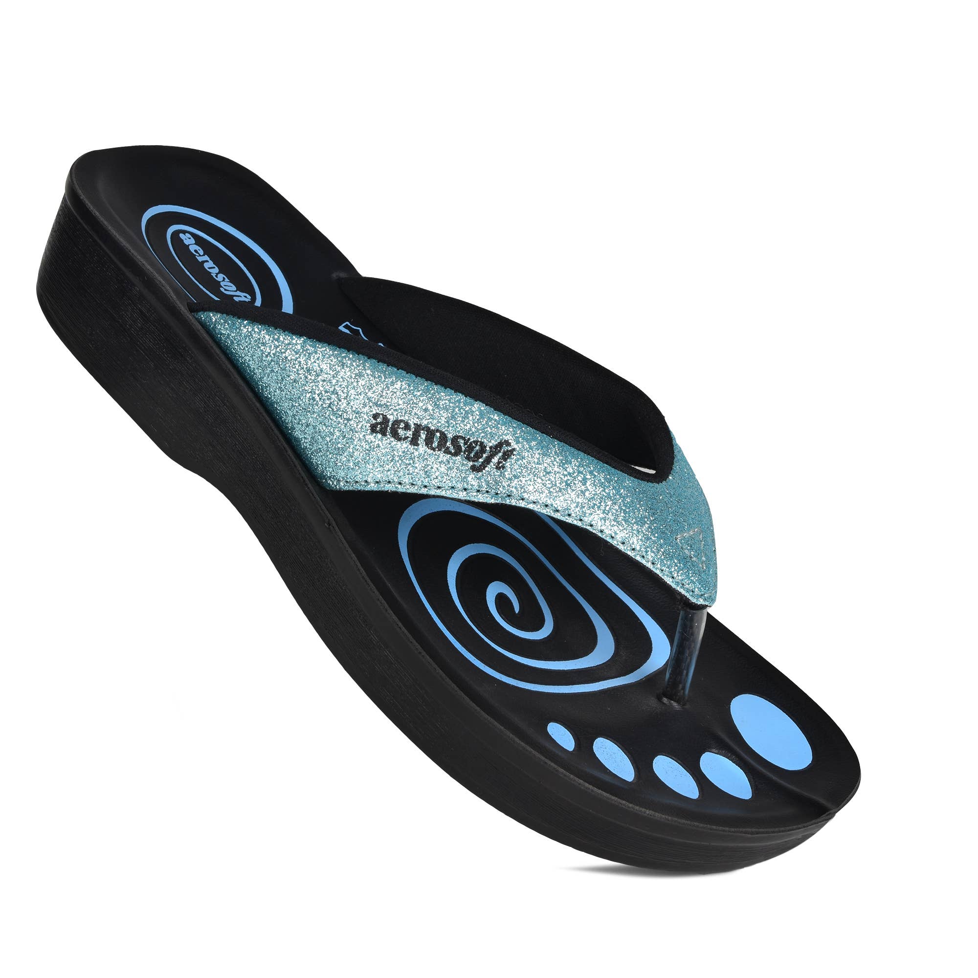 AEROSOFTFOOTWEAR - Wholesale Flip Flops - Women's - Aerosoft - Glitterati Thong Sandals for Women1