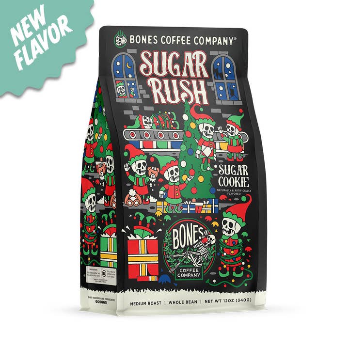 Bones Coffee Company - Wholesale Coffee Beans - Sugar Rush Christmas Coffee | 12oz | Whole Bean & Ground5