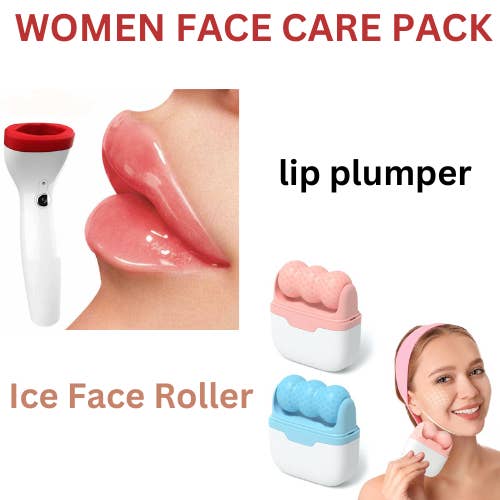 Upscale lip plumper & Ice Roller For Face Combo Pack(10 Pac for wholesale by VIGOR