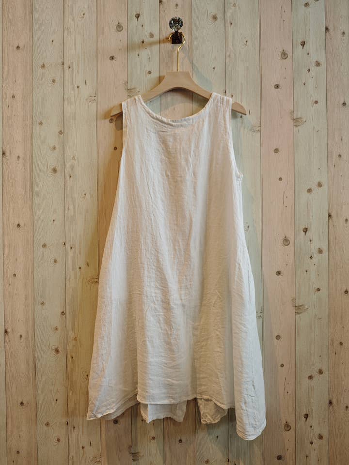 Linen & More - Wholesale Dress - Women's - REF 29306 SHORT SLEEVE DRESS SISA LINEN 100%