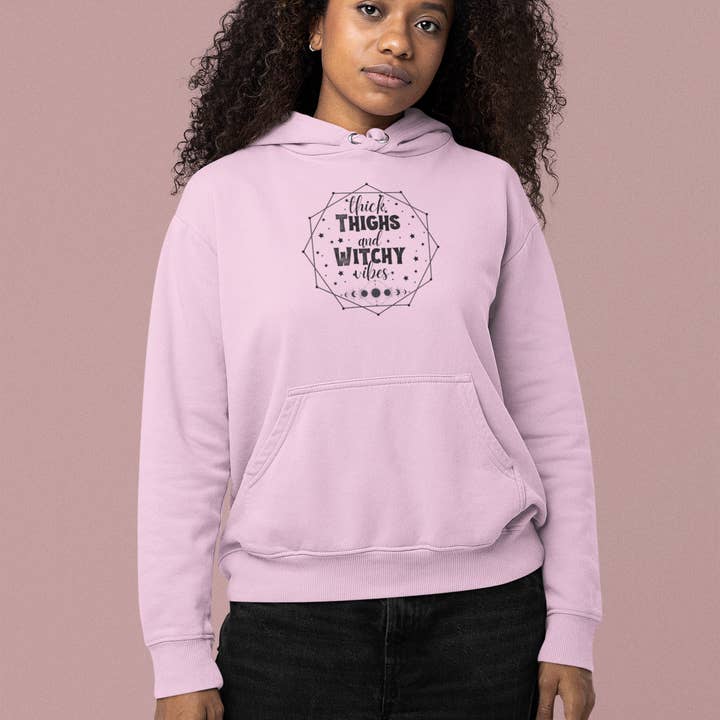 Laney's Castle - Wholesale Hoodie - Unisex - Thick Thighs & Witchy Vibes Hoodie | Plus Size5