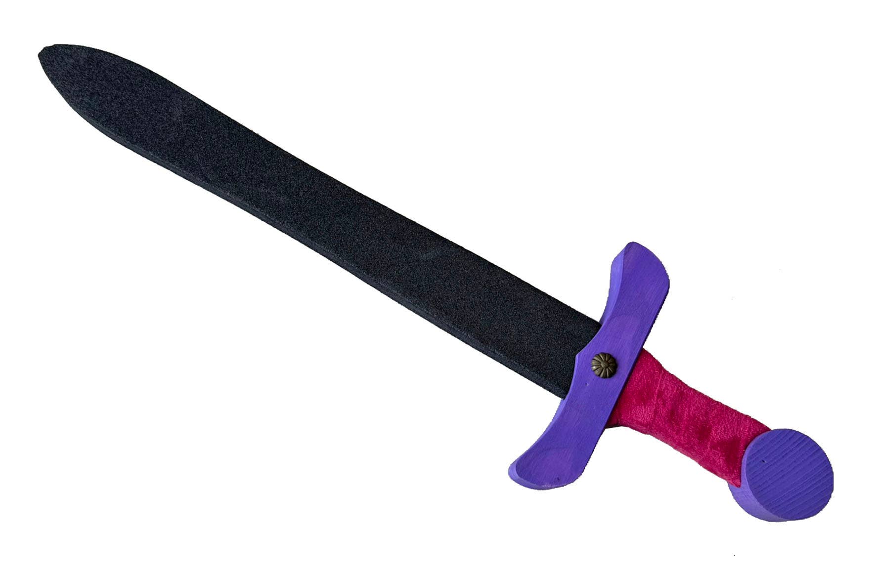 KALID MEDIEVAL - Wholesale Costume - Kids - SWORD SOFTIK PINK + UNICORN POUCH - ST705F1