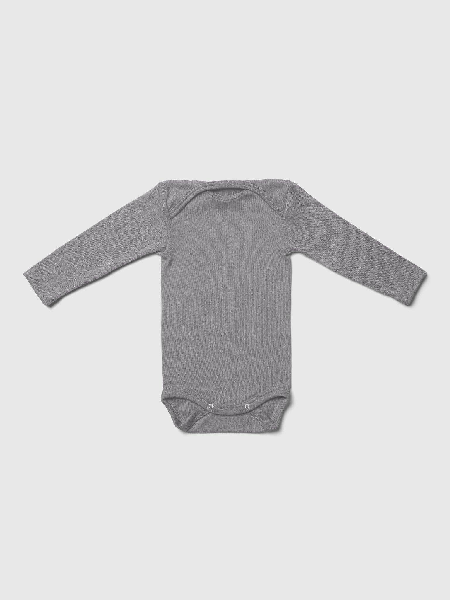 MINI LILA - Wholesale Bodysuit (Non-Footed) - Baby - Organic Merino Wool and Silk Long-sleeved Onesie26