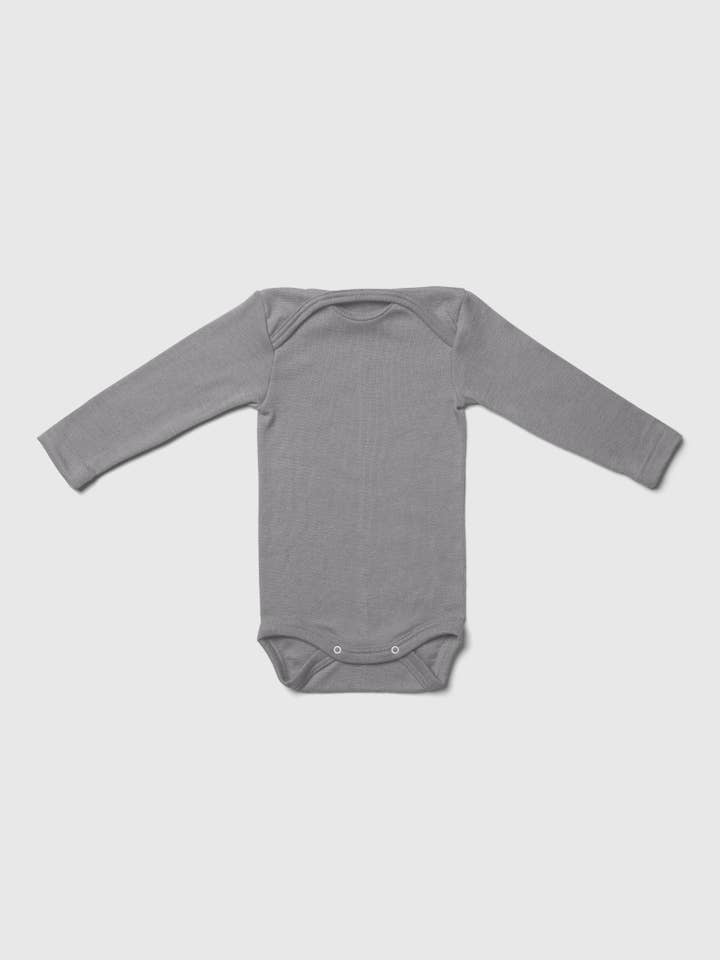 MINI LILA - Wholesale Bodysuit (Non-Footed) - Baby - Organic Merino Wool and Silk Long-sleeved Onesie26