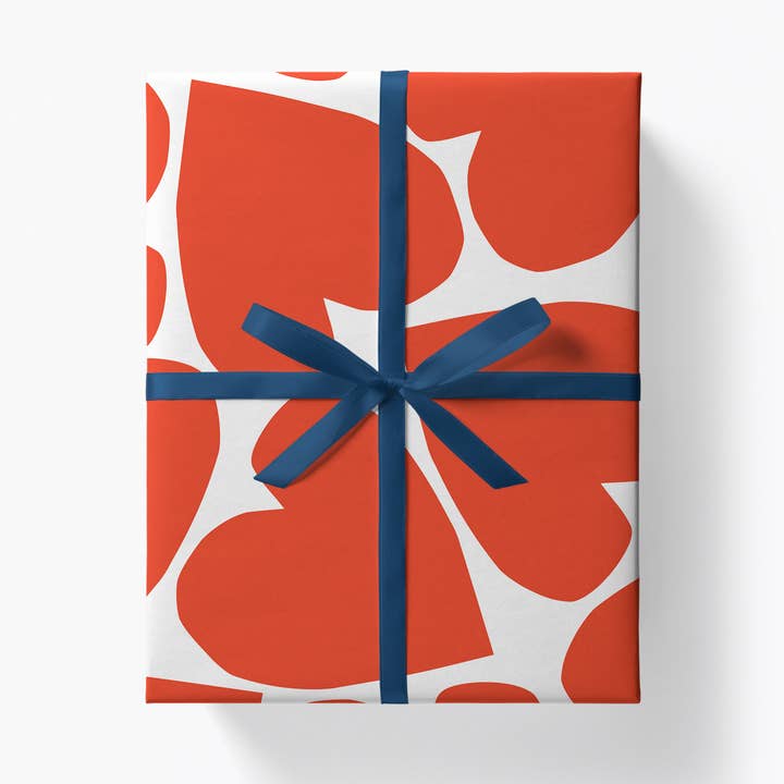 Cœur - Papier Cadeau | Papier d'Emballage | Papier Kraft pour la vente par Graphic Factory