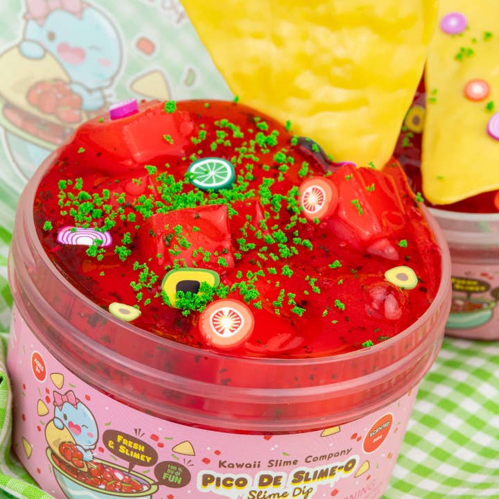 Kawaii Slime Company - Wholesale Putty/slime – Child - Pico De Slime-O Jelly Cube Slime Dip (4pcs/case)4