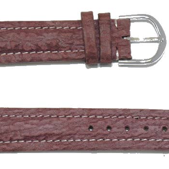 Cinturino per orologio in pelle 18 mm G Shark finitura nabuk malva per la vendita all'ingrosso da parte di BRACELETS MONTRE ACH