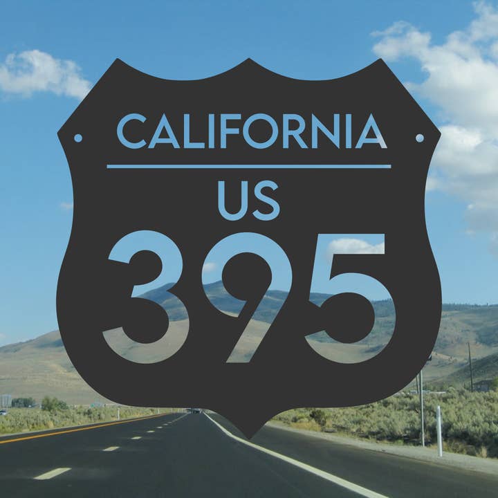 Highway 395 Metal Signs for wholesale by Sarah’s Metal