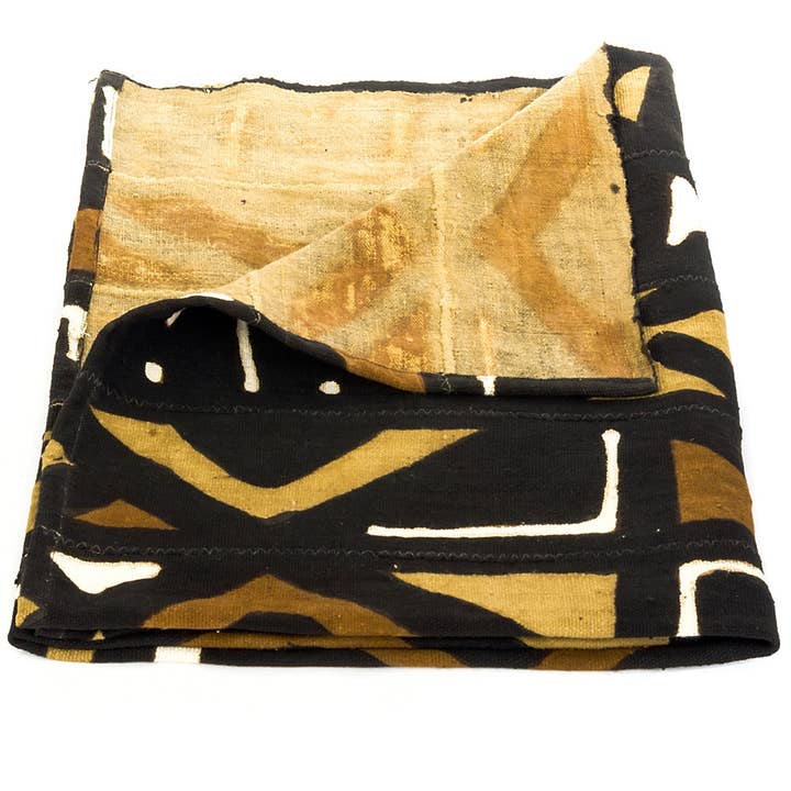 Swahili | AFRICAN MODERN - Wholesale Throw Blanket - Classic Bogolan Throw Blanket from Mali2