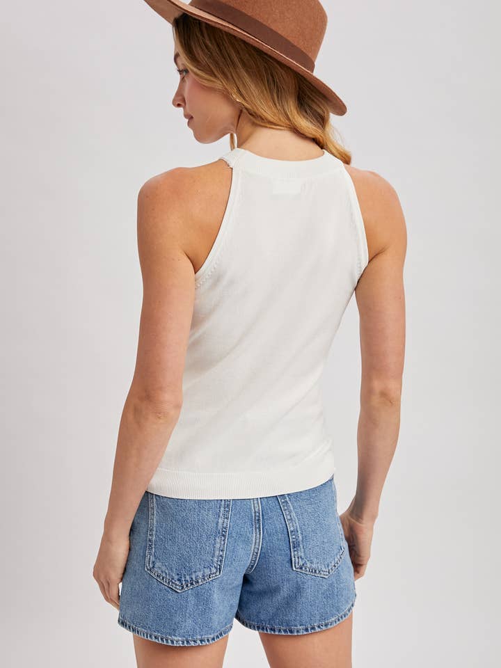 Bluivy - Venta al por mayor Camiseta sin mangas - Mujer - TOP DE PUNTO CON CUELLO HALTER15