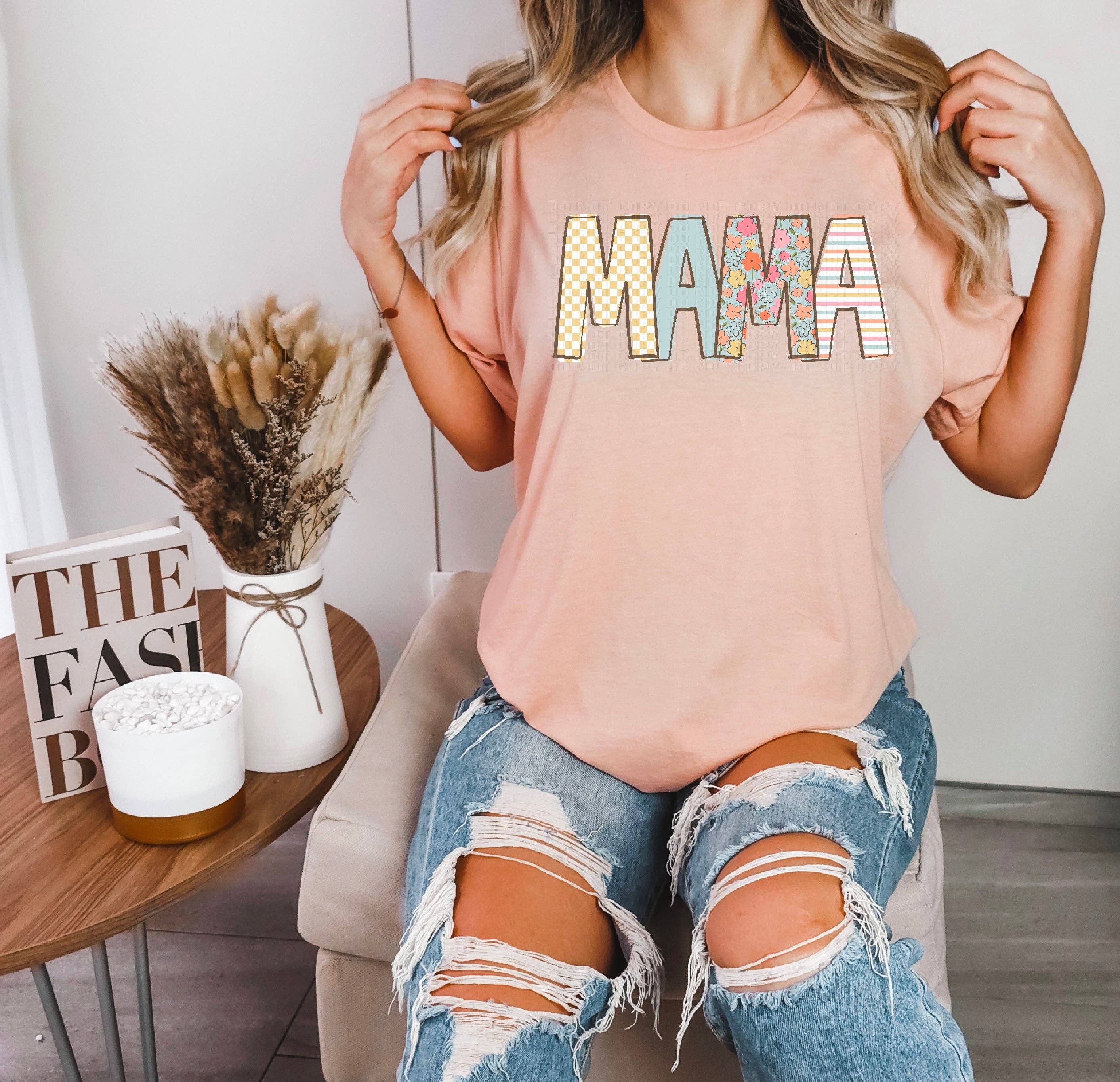 K and M Designs - Wholesale Sublimation Transfer - Doodle Loo Mama DTF Transfer