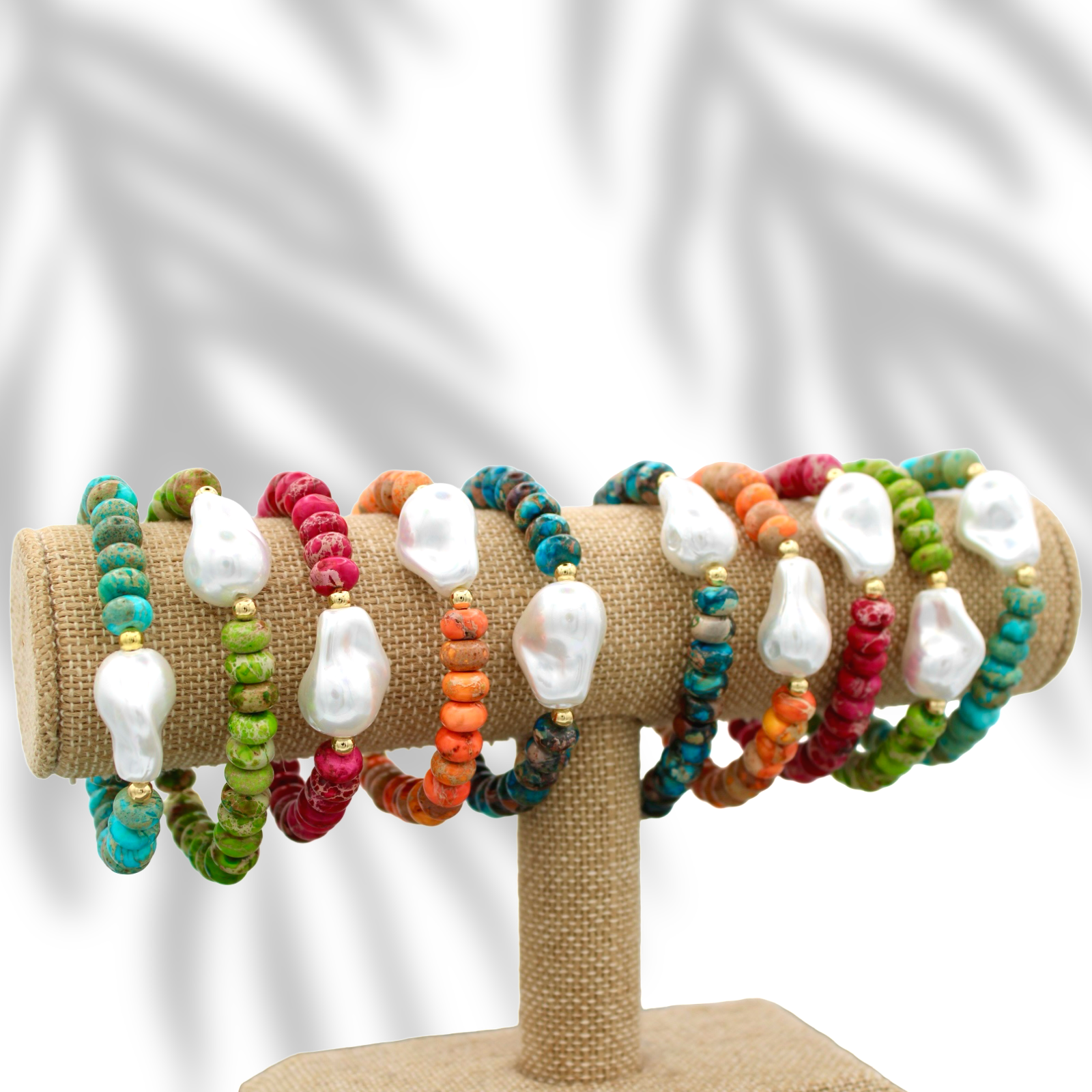 Traci's Beads - Wholesale Beaded Bracelet - Resort Bracelets - 5 Colors5