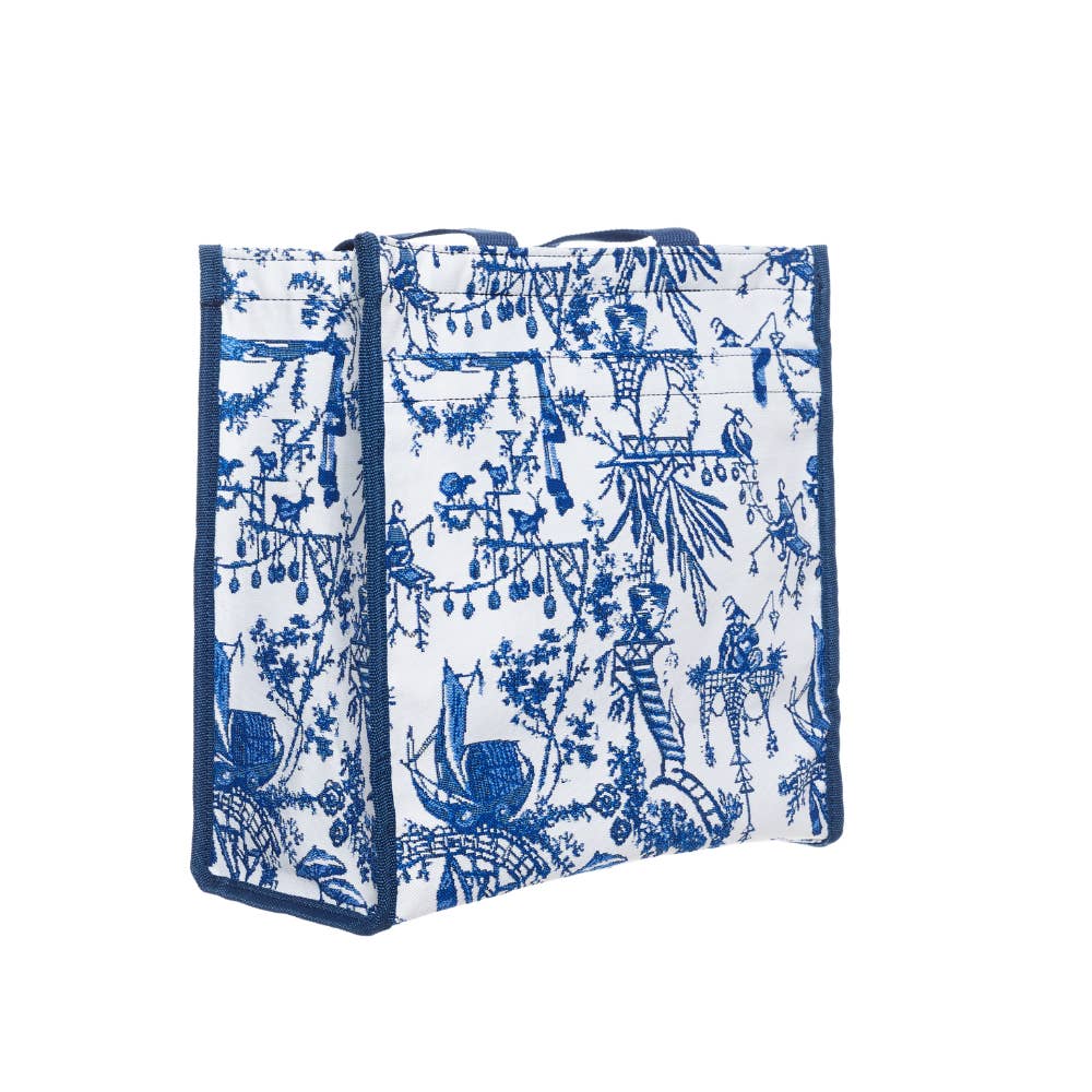 SignareArt - Wholesale Grocery/Shopping Bag - SHOP-BM-CHINO | CHINOISERIE Shopper Shoulder Bag