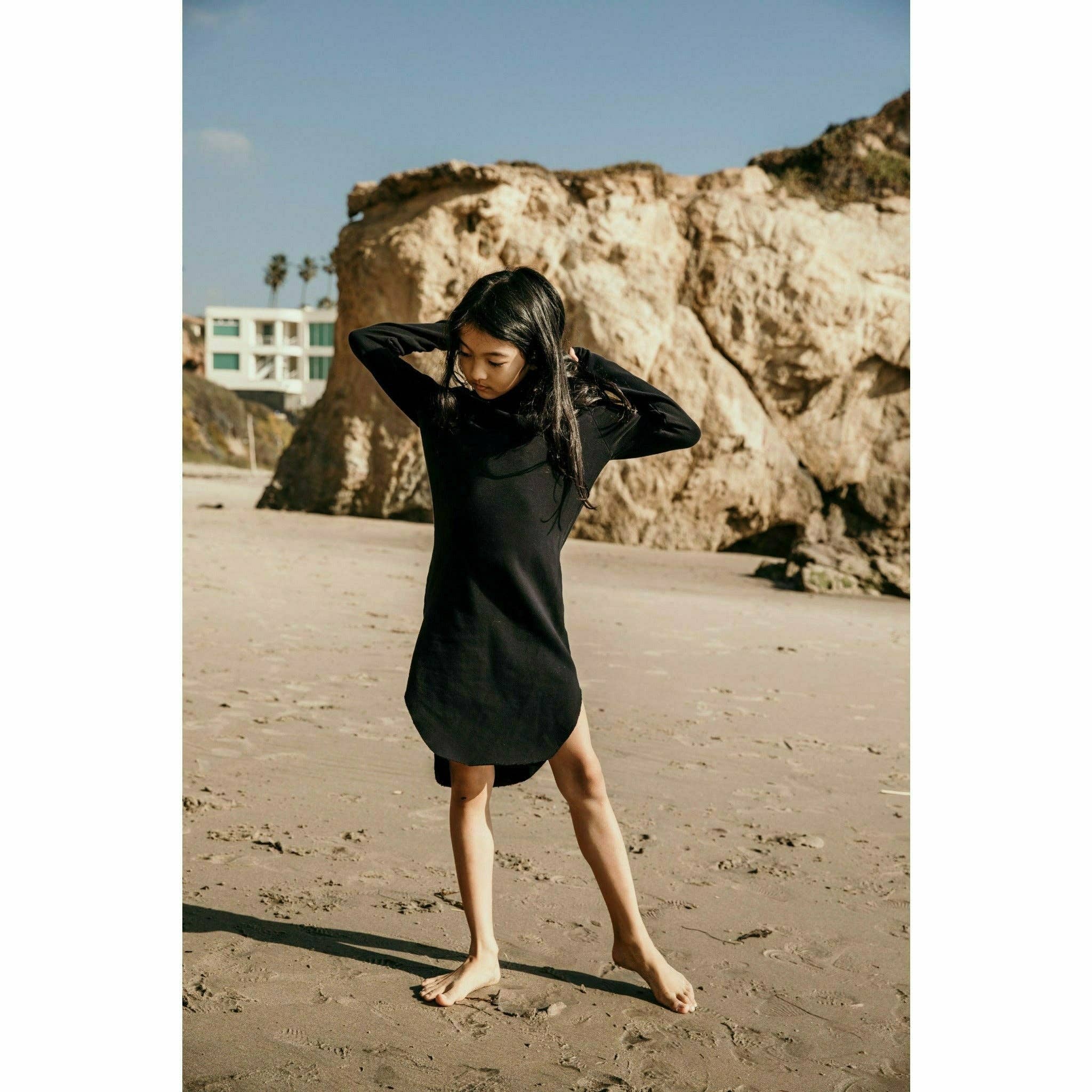 Be Mi Los Angeles – wholesale Dress – Kids – Organic Luna  Hoodie Dress6