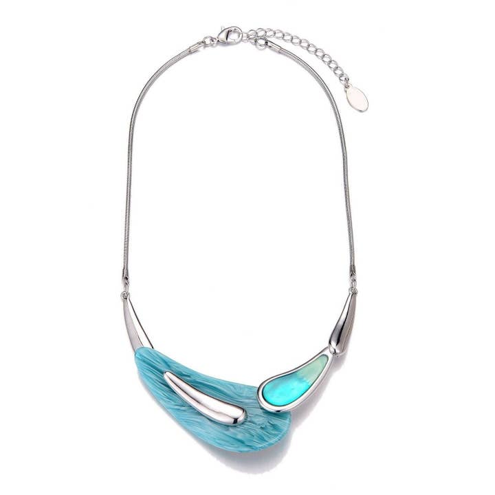 Collar Fukui de metal esmaltado con placa acrílica para venta al por mayor de BELLE MISS