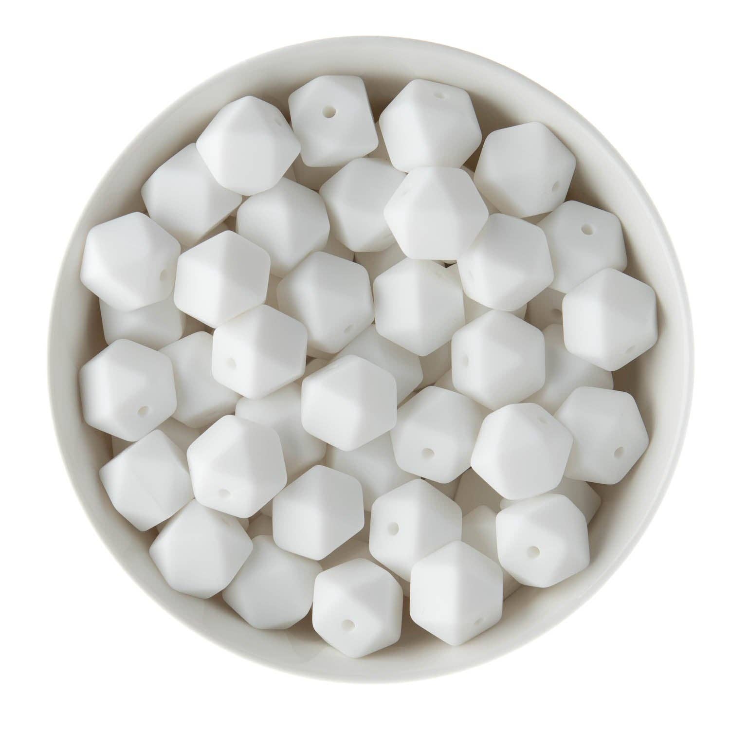 Cara & Co Silicone Craft Supply – wholesale Beads – 14mm Hexagon Silicone Beads47