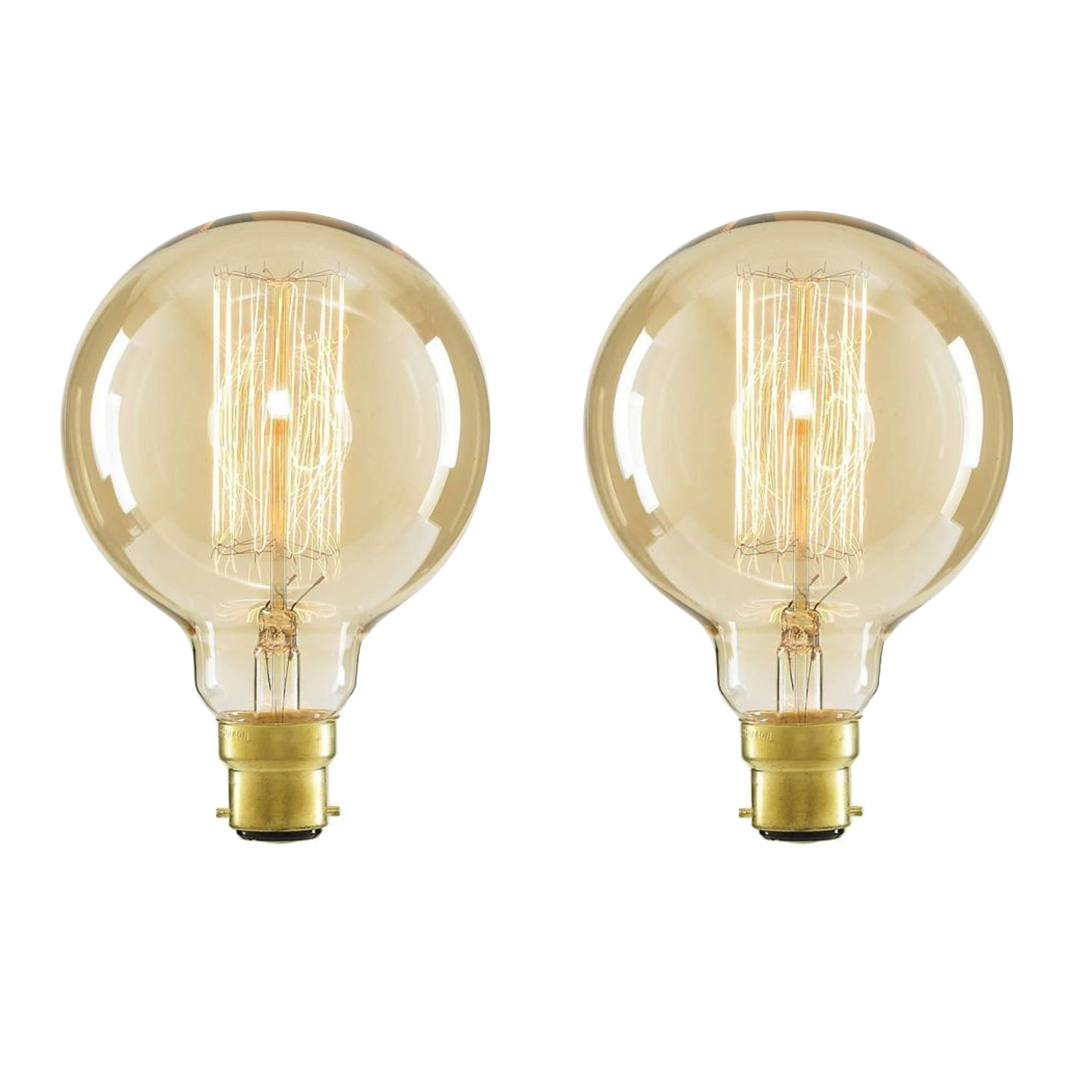 Ledsone – Engroshandel Pære – 2-pak E27, B22, E14 LED Edison Dæmpbar Vintage Amber Glas Varm hvid 2700K Pærer~40865