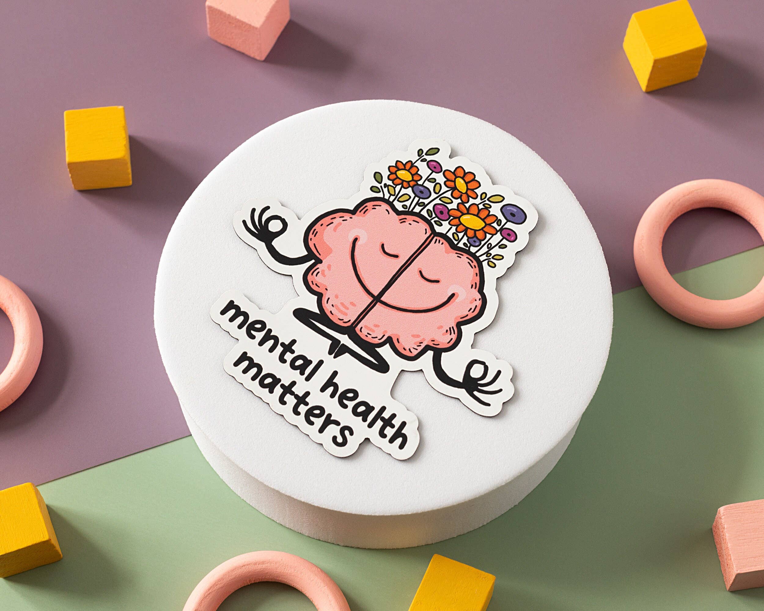 RippleSplash Studio - Wholesale Sticker - Mental Health Matters Vinyl Sticker2