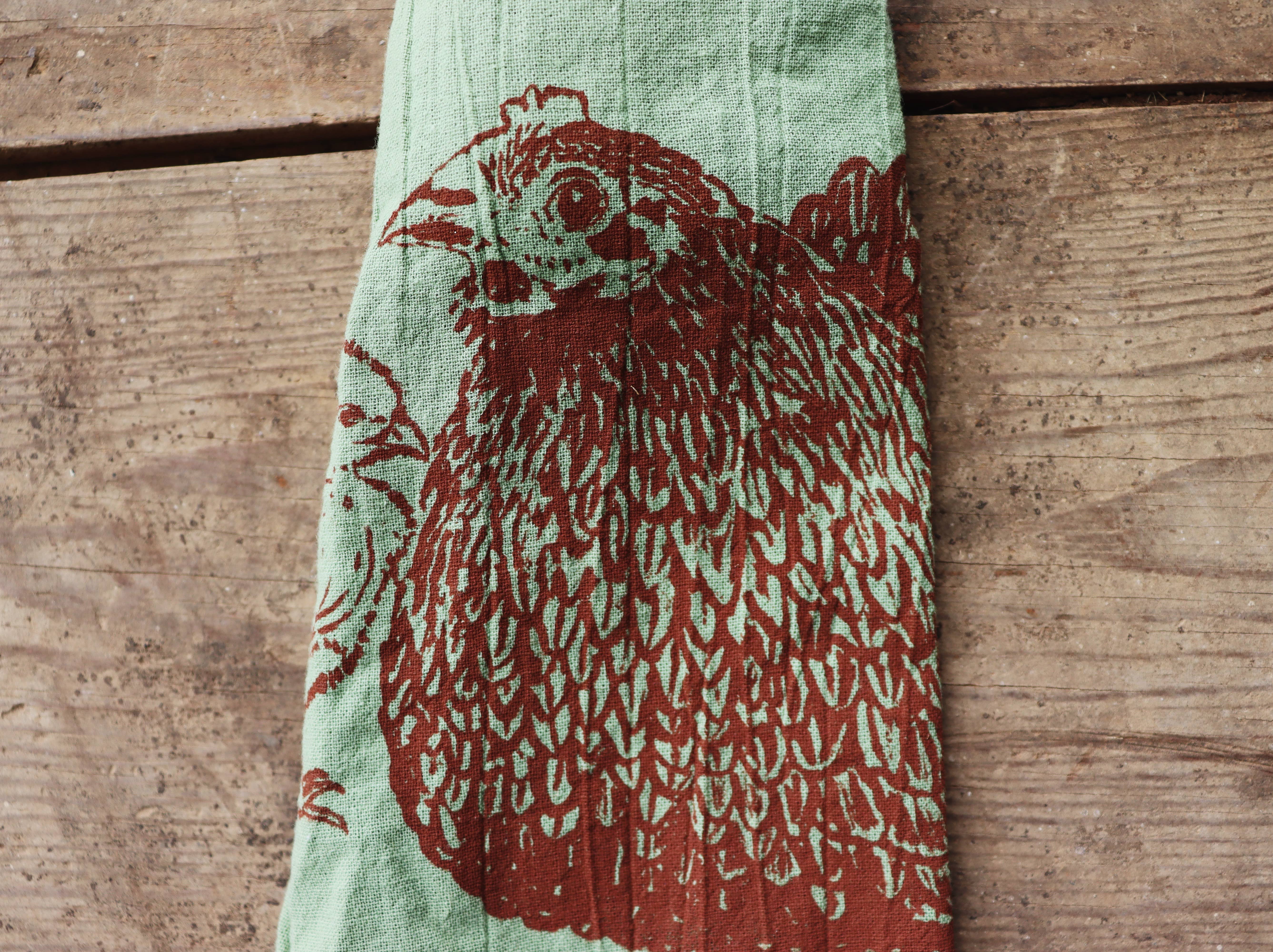 MOTH WOOD - Wholesale Tea Towel - Hand Screen Printed Cotton Tea Towels8