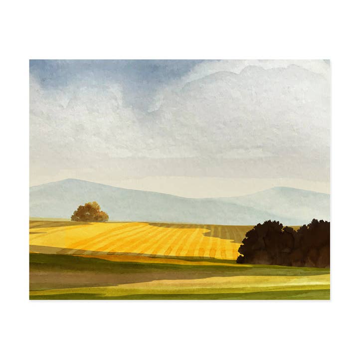 Golden Field - Art Print for wholesale by Felix Doolittle