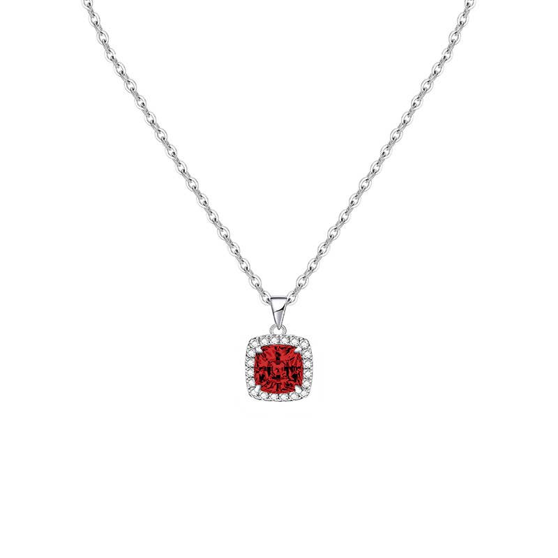 AMORINO SRL - Wholesale Pendant/Charm Necklace - NECKLACE WITH SQUARE ZIRCON PENDANT - MY25496B4722