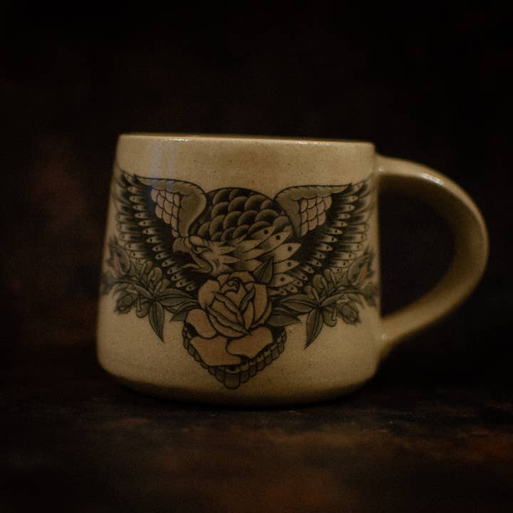 Handmade Stoneware Ceramic Mug for wholesale by Rock And Rose Motel