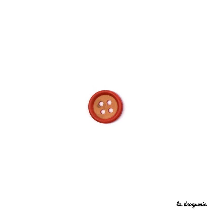 LA DROGUERIE - Wholesale Sewing Button/Snap - "Colored Boxwood" Button 14 mm