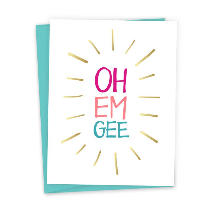 Cute Graduation & Congrats Greeting Card - OMG for wholesale by funday goods