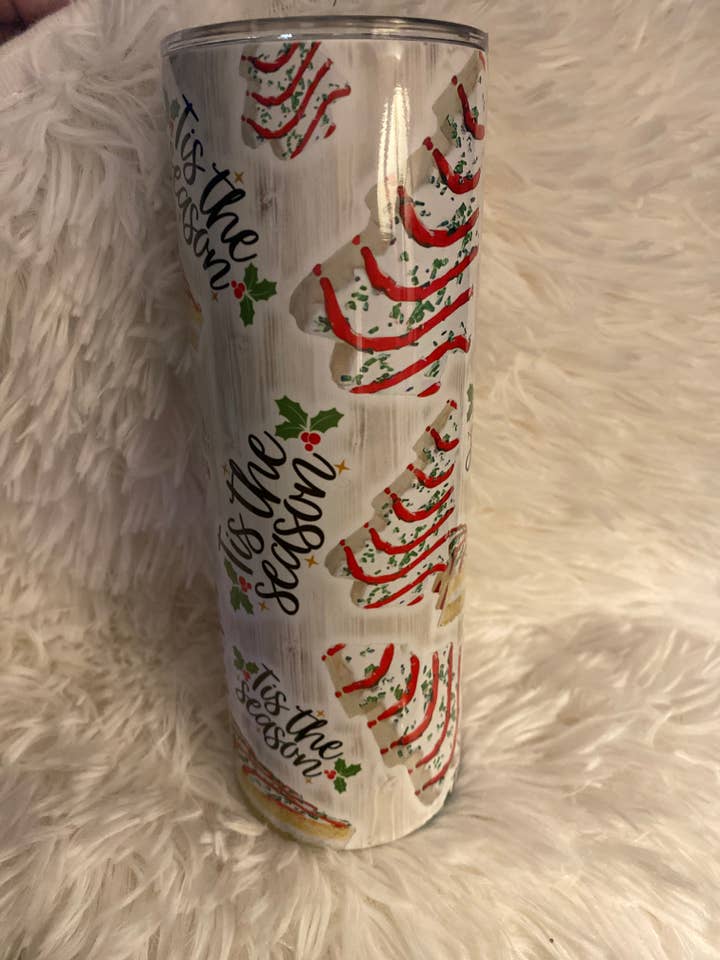 WS 20 oz Gâteaux au sapin de Noël Tumbler pour la vente par Abby Grey Farm