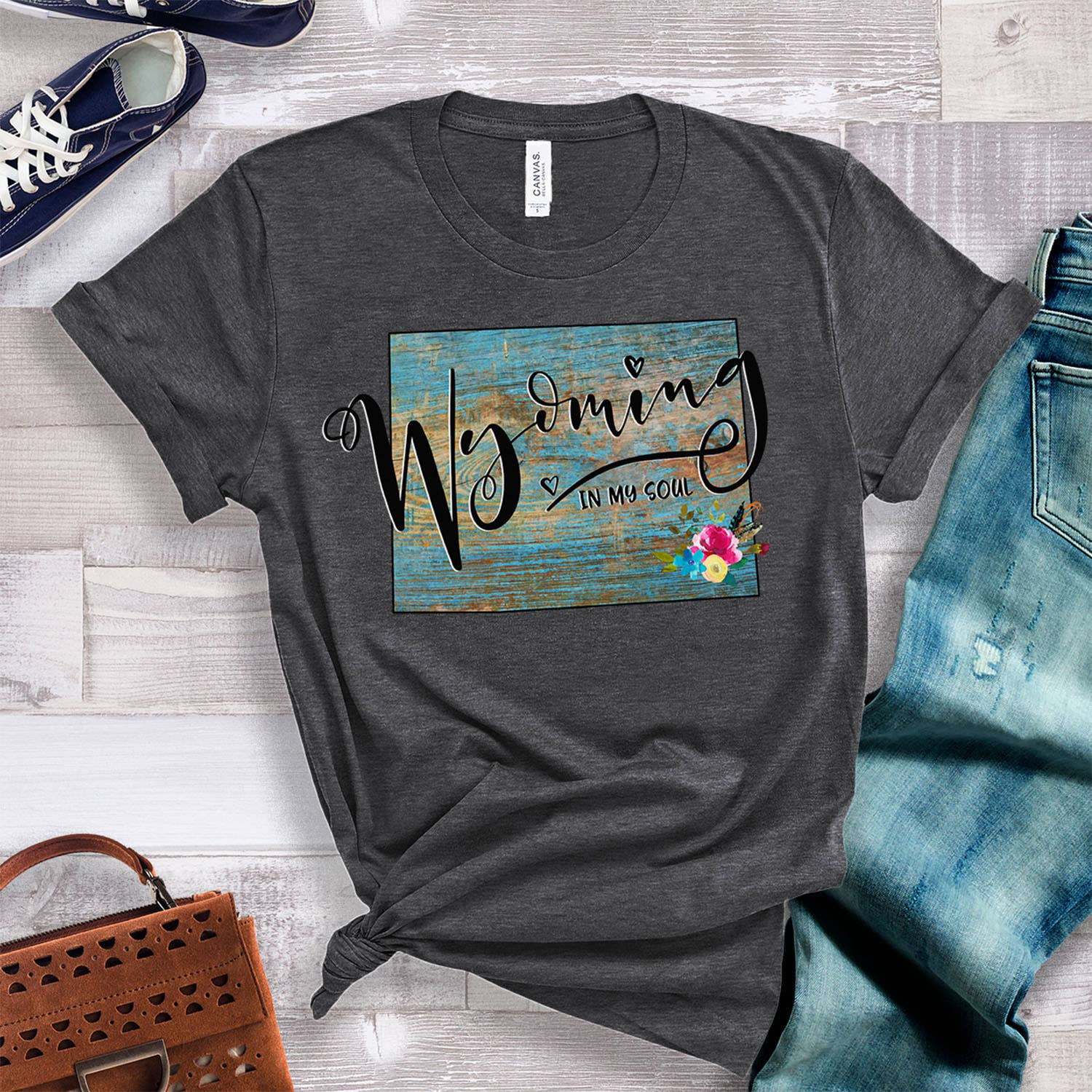 This Joyful Home - Wholesale T-Shirt (Graphic) - Women's - Wyoming in my Soul T-Shirt2