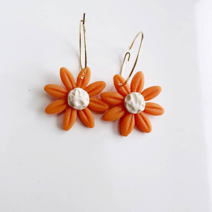 KaoLee Shop - Wholesale Dangle Earrings - Spring Daisy Hoop Earring4