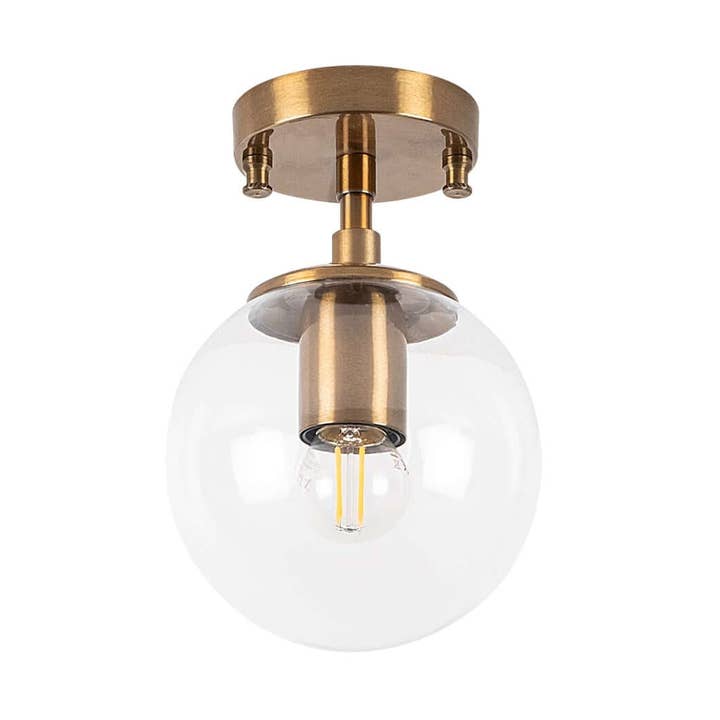 Clear Sphere Ceiling Light for wholesale by Swift Beacon