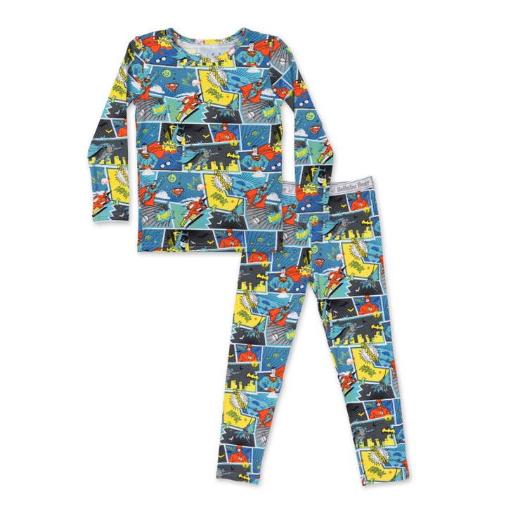 Bellabu Bear - Wholesale Sleepwear Set - Kids - Justice League Heroes Bamboo Kids Pajamas