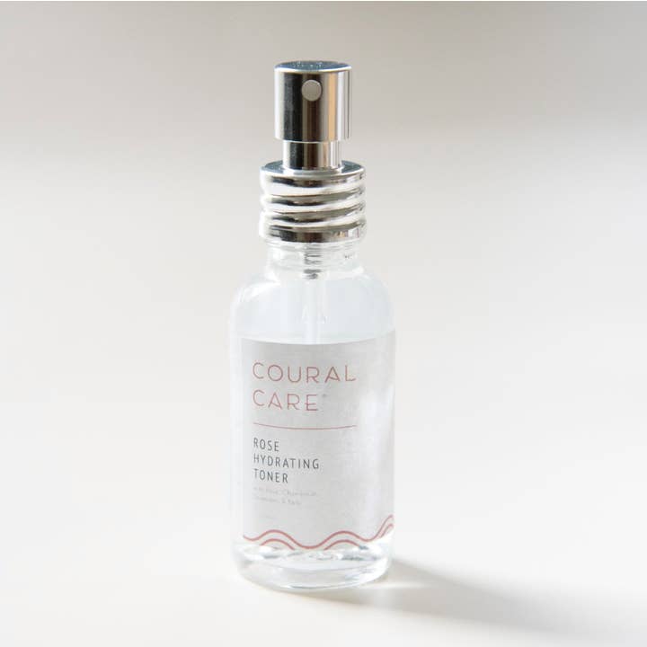 1oz Rose Toner Spray for wholesale by Coural Care