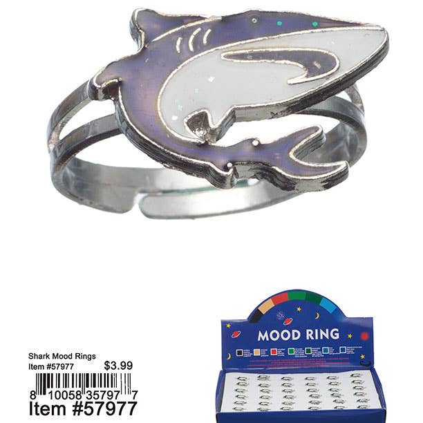 Puka Creations - Wholesale Cocktail/Statement Ring - Shark Mood Rings