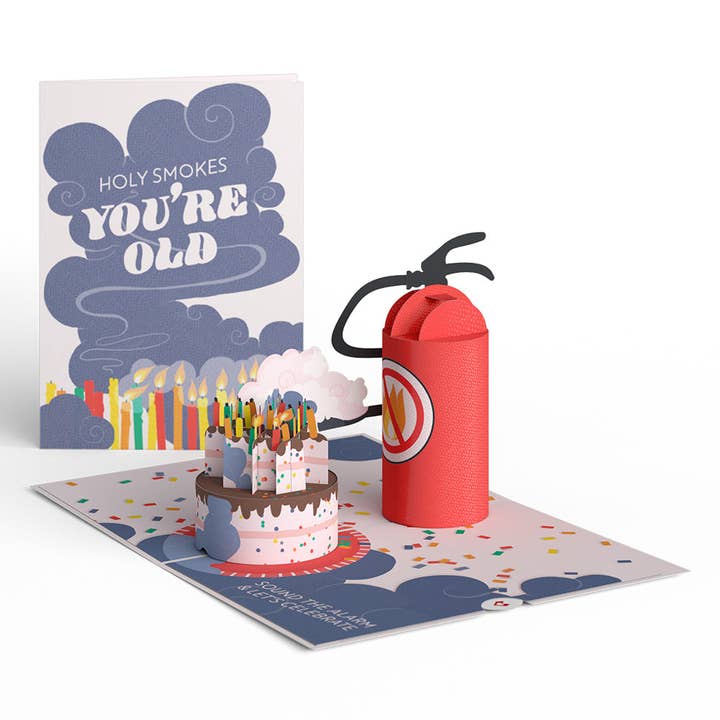 Lovepop Cards - Wholesale Birthday Card - Holy Smokes You're Old Birthday 5''x7'' Card, Birthday Cards
