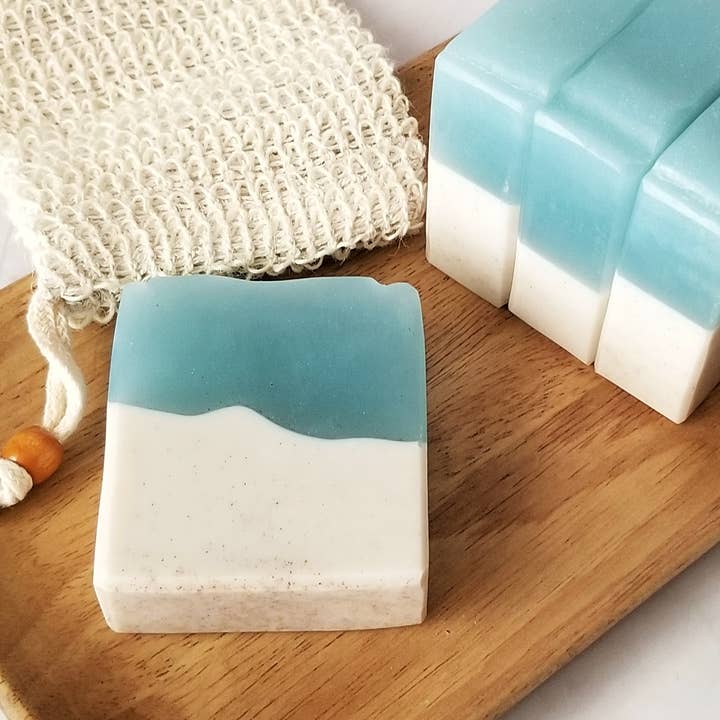 Pretty Soap Co. - Wholesale Bar Soap - Sea Breeze Cocoa Butter Soap | Sea Salt, Mint, Juniper Scent4
