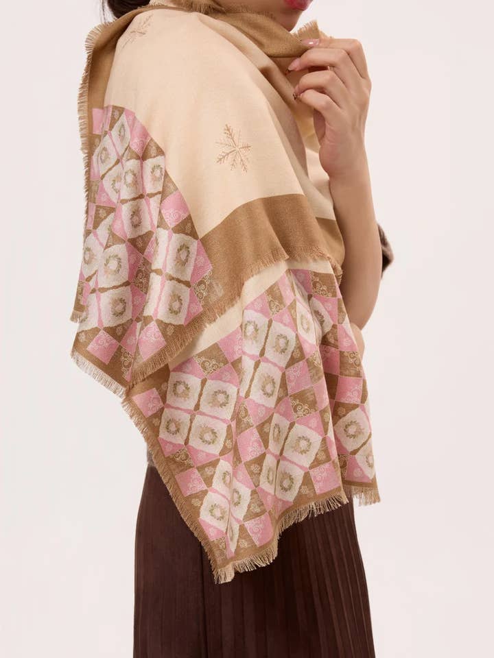 Asyii Sweet Prelude Silk-Wool Long Wrap for wholesale by ASYII