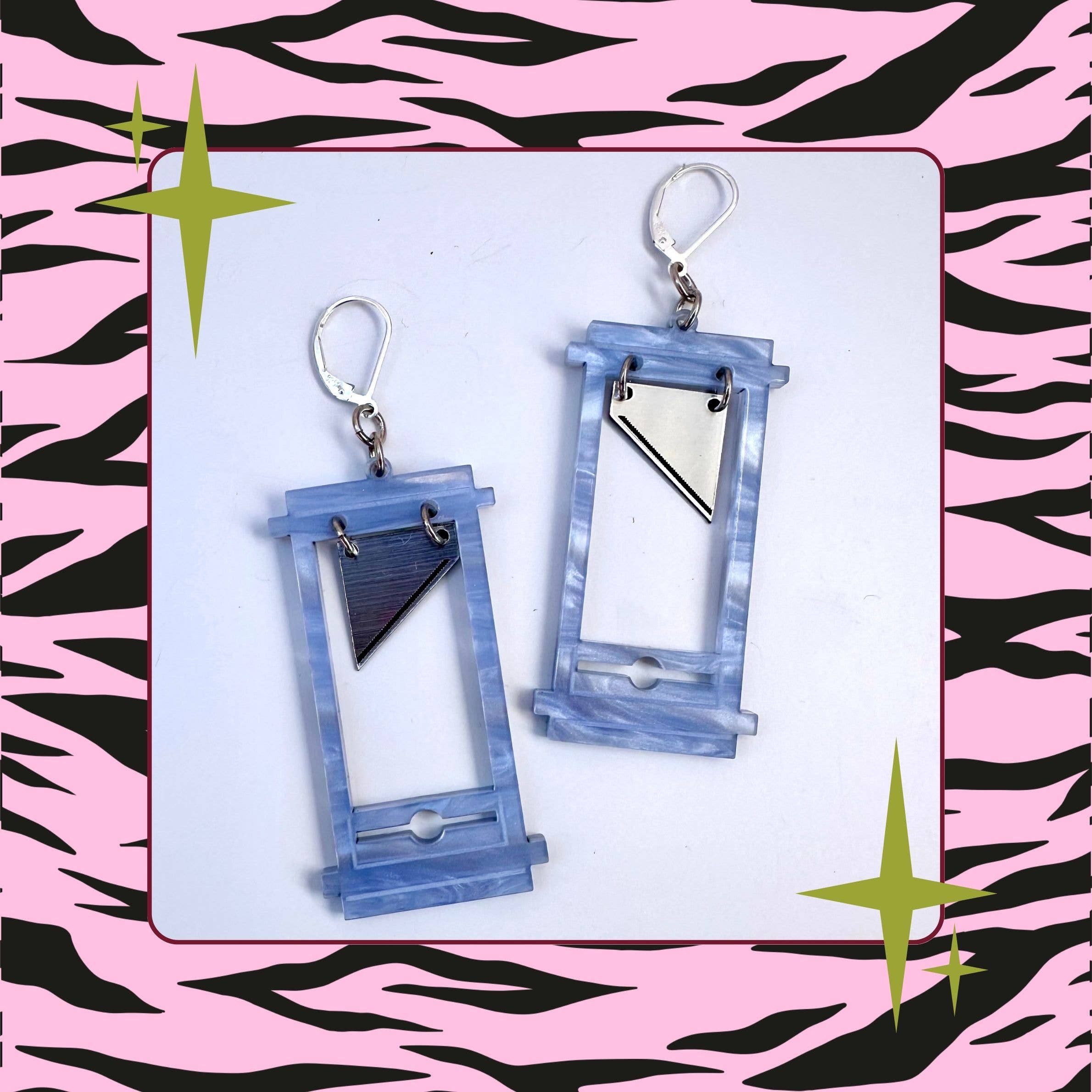 Foolish Fetish - Wholesale Dangle Earrings - Mini Guillotine Earrings : Multiple Colors6