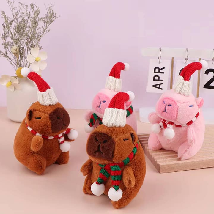Capybara Juldekoration Nyckelring - Blandat för wholesale av Buddha Yoga