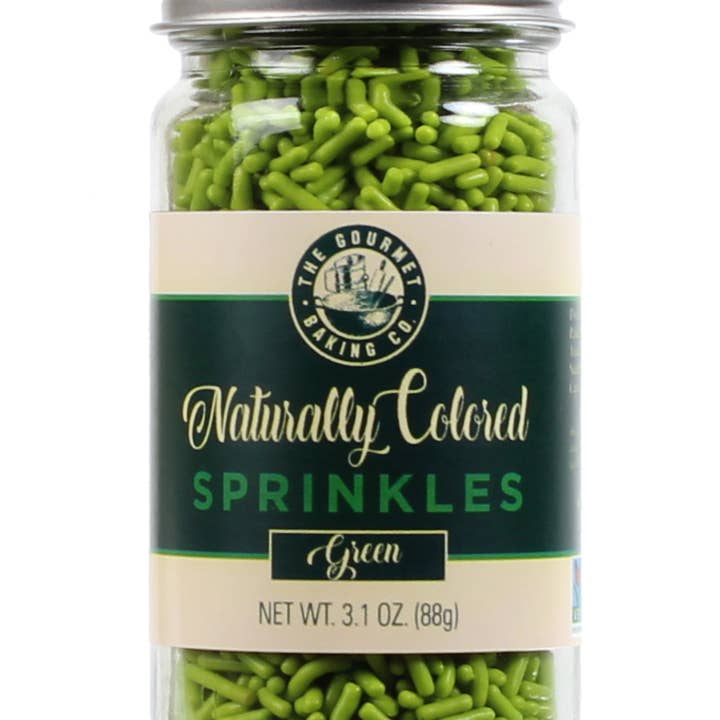 Pepper Creek Farms - Wholesale Sprinkles - Naturally Colored Green Sprinkles 3.1 Oz.