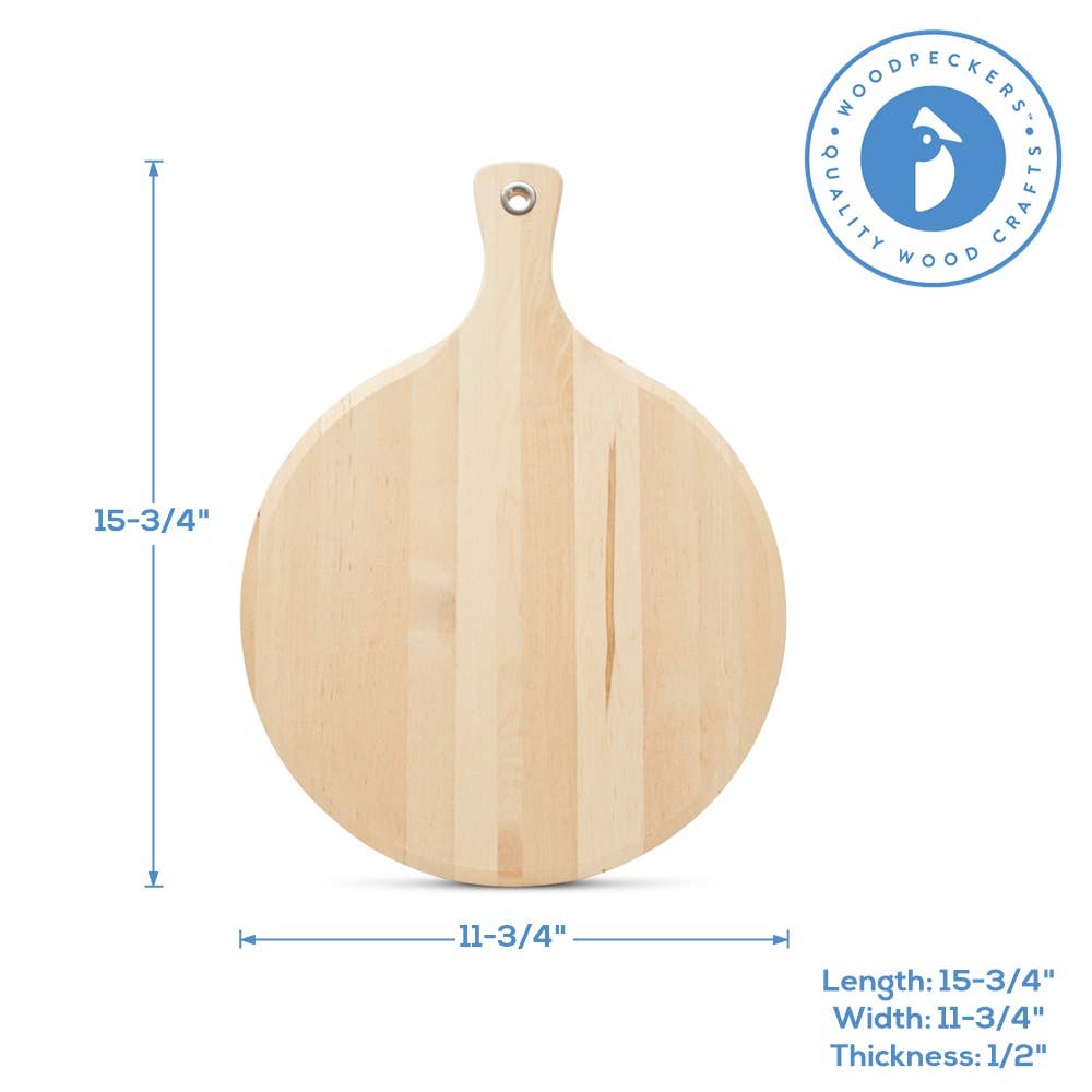 Woodpeckers Crafts - Wholesale Cutting Board - Round Cutting Board 16"3