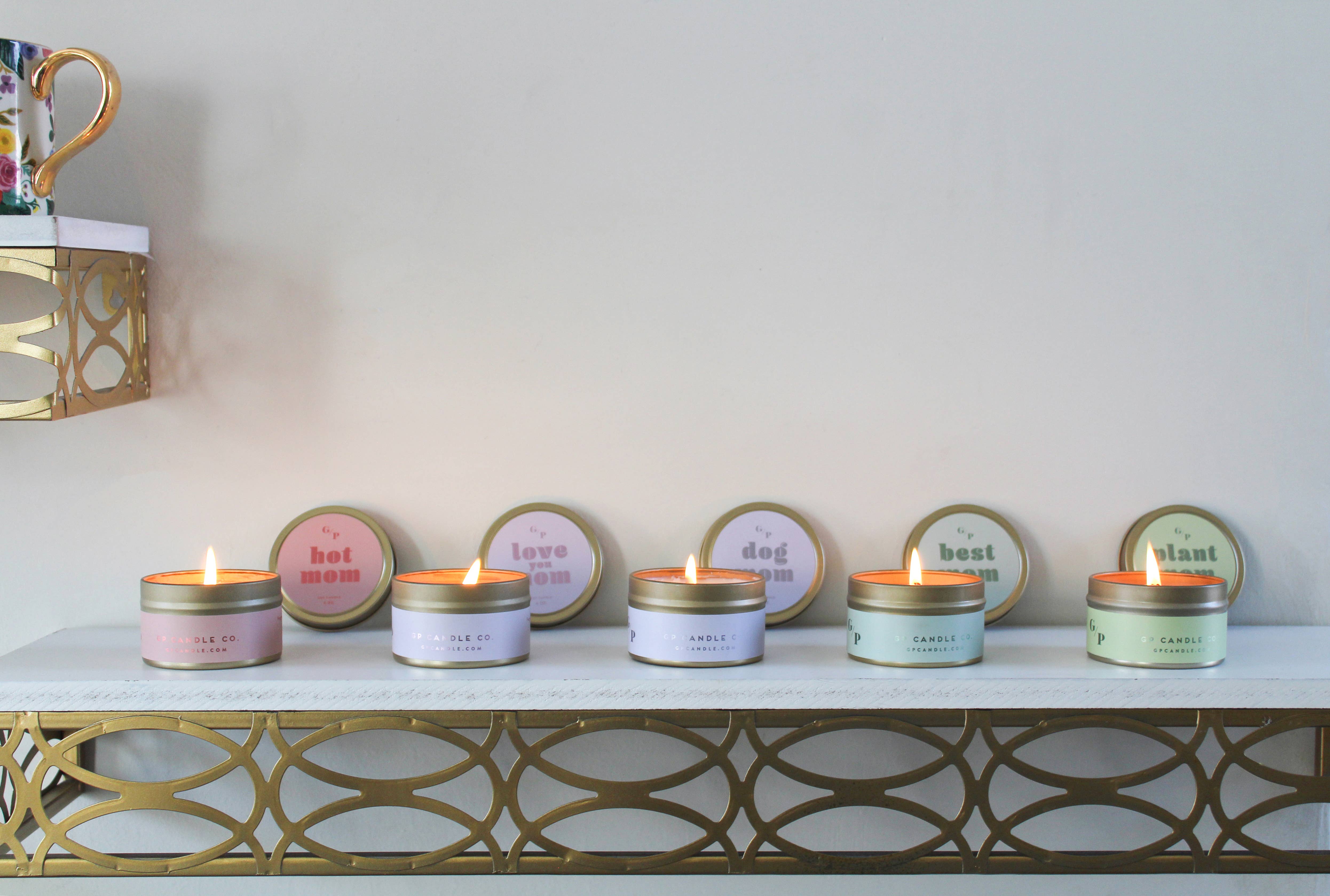 GP Candle Co. - Wholesale Travel Candles - Hot Mom Just Because 4 oz. Candle Tin6