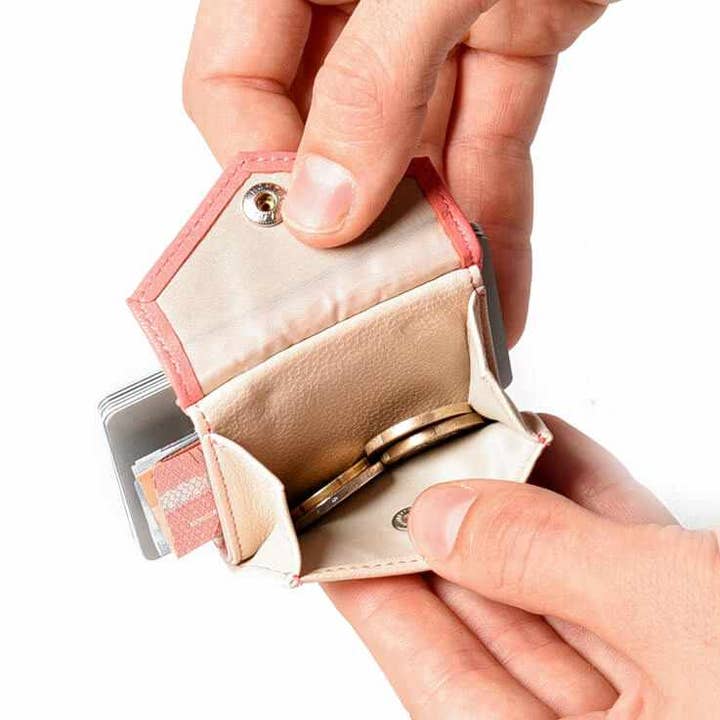 Space Products – Großhandel Brieftasche – Damen – Leder Mini Geldbörse mit Münzfach - duoton - Peak3