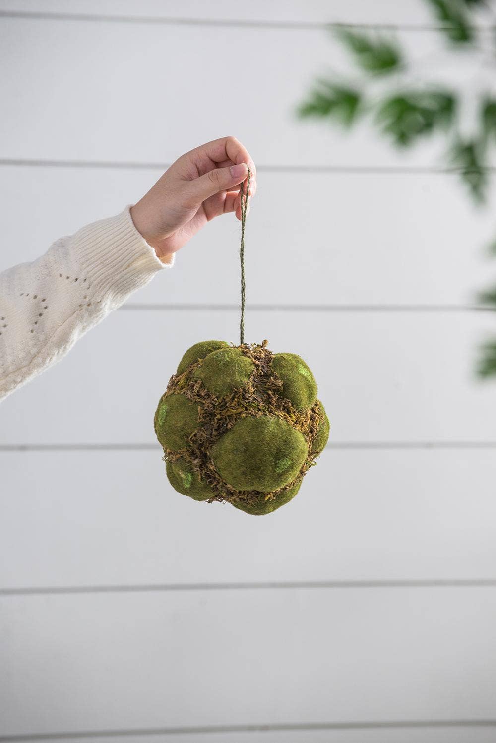 A&B Home Group Inc. - Wholesale Artificial Plant - S/3 D6.5" Artificial Decorative Moss Ball - Green1