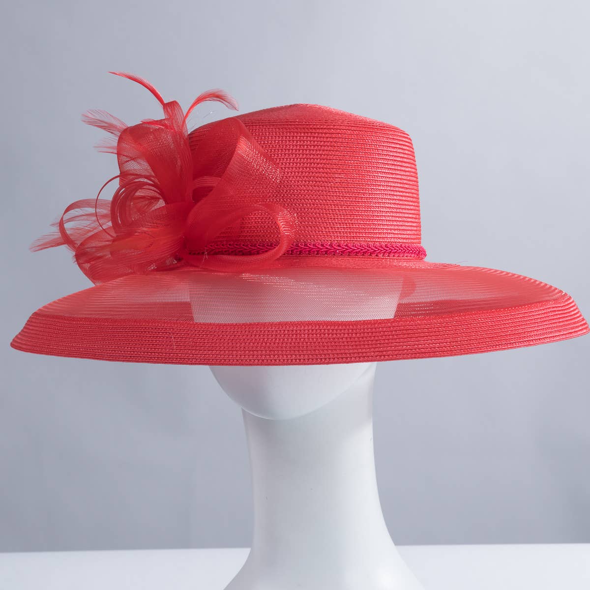 KaKyCo - Vendita all'ingrosso Cappello di paglia - Donna - Cappello di Paglia in Poliestere con Tesa in Crinolina e Fiocco a Nastro | 30188628