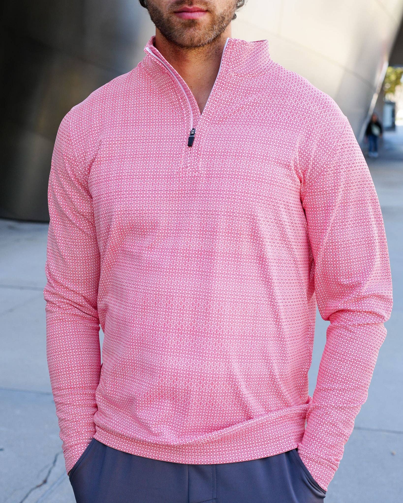 USA Palm - Wholesale Sweatshirt - Unisex - Cloud 1/4 Zip57