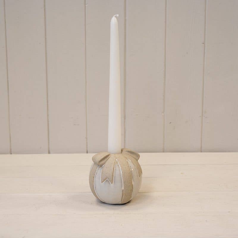 Satchville - Wholesale Candle holder - Stone Glazed Ceramic Bauble Candle Holder1