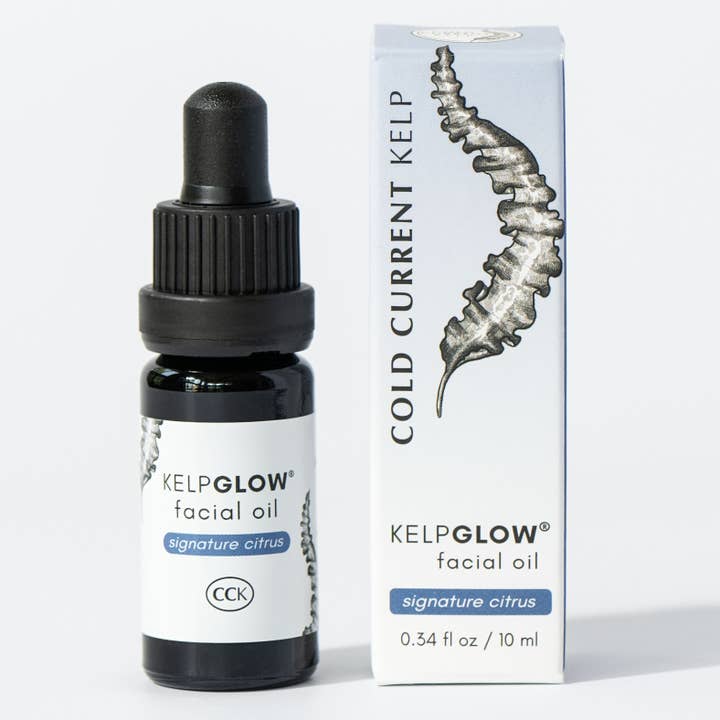 KelpGlow® Facial Oil Mini (Signature Citrus) - 0.34 fl oz (10ml) for wholesale by Cold Current Kelp